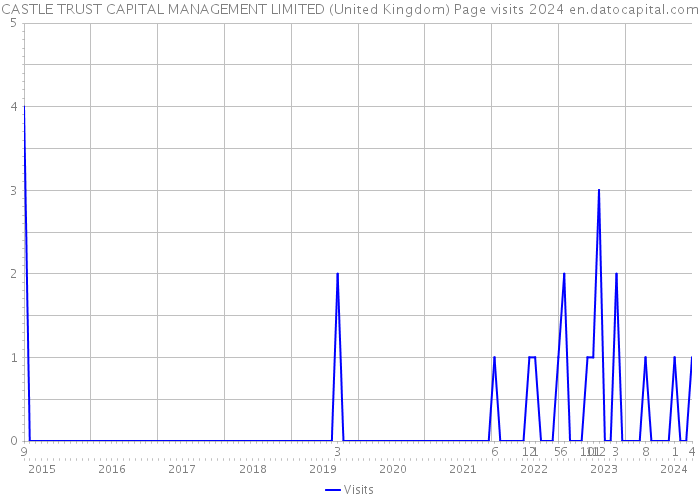 CASTLE TRUST CAPITAL MANAGEMENT LIMITED (United Kingdom) Page visits 2024 