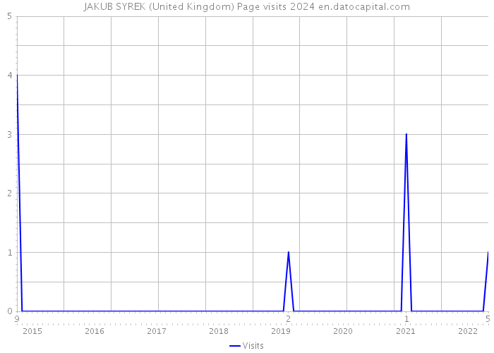JAKUB SYREK (United Kingdom) Page visits 2024 