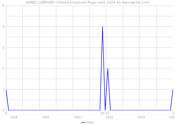 JAMES GUERNSEY (United Kingdom) Page visits 2024 
