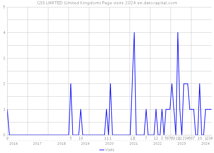 GSS LIMITED (United Kingdom) Page visits 2024 