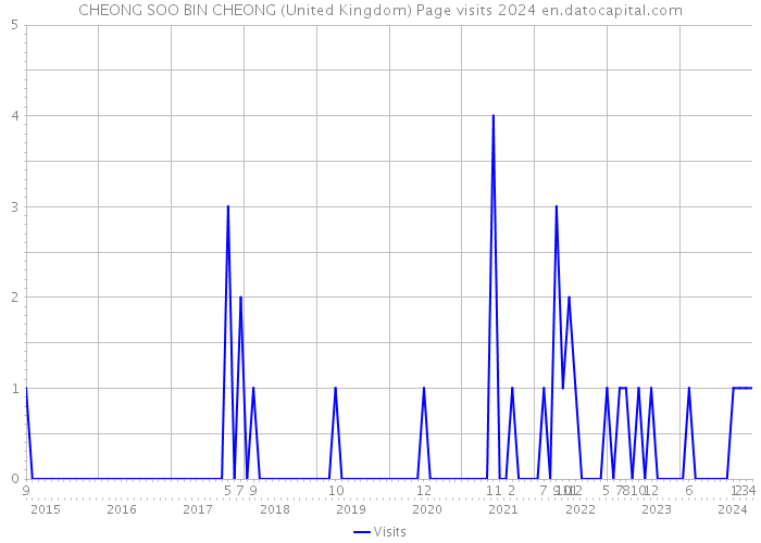 CHEONG SOO BIN CHEONG (United Kingdom) Page visits 2024 