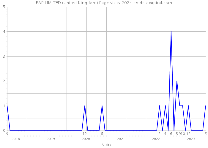 BAP LIMITED (United Kingdom) Page visits 2024 