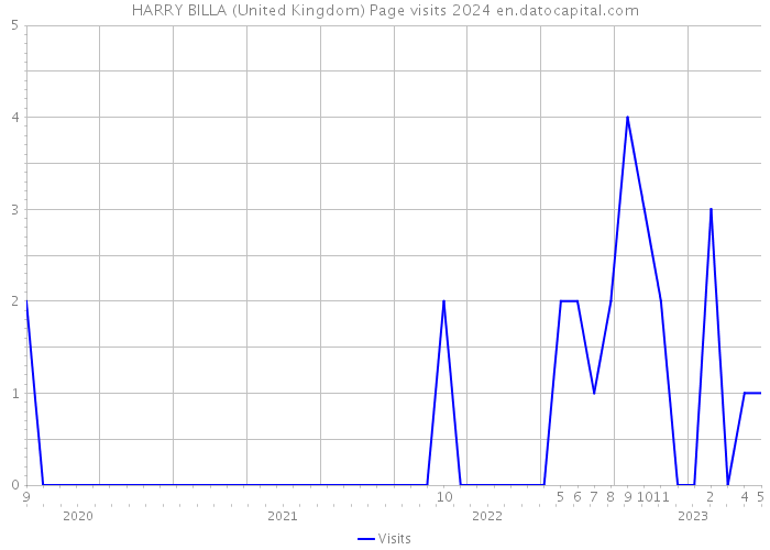 HARRY BILLA (United Kingdom) Page visits 2024 