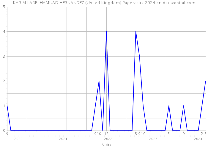 KARIM LARBI HAMUAD HERNANDEZ (United Kingdom) Page visits 2024 