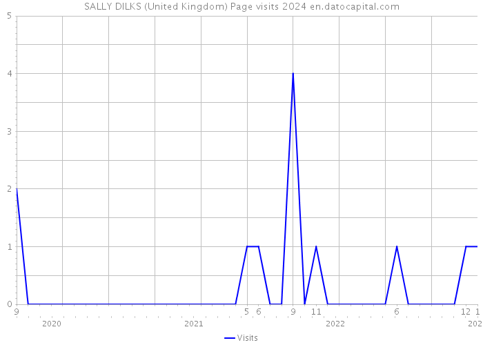 SALLY DILKS (United Kingdom) Page visits 2024 