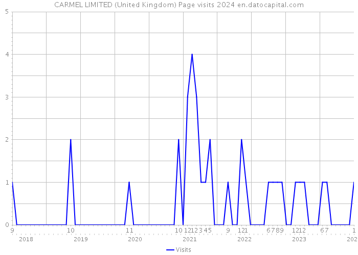 CARMEL LIMITED (United Kingdom) Page visits 2024 