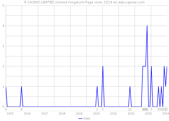R CASINO LIMITED (United Kingdom) Page visits 2024 
