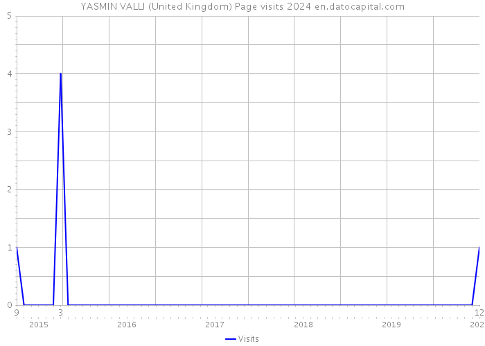 YASMIN VALLI (United Kingdom) Page visits 2024 