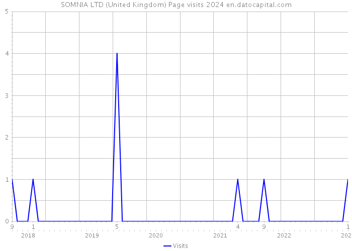 SOMNIA LTD (United Kingdom) Page visits 2024 
