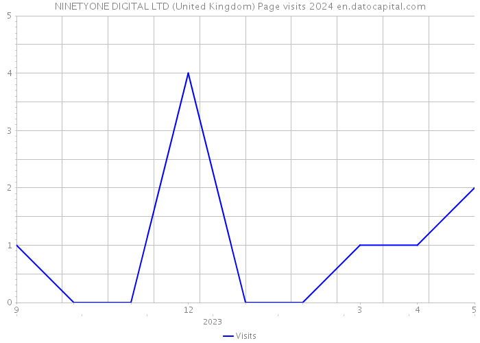 NINETYONE DIGITAL LTD (United Kingdom) Page visits 2024 