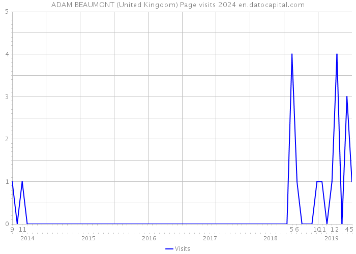 ADAM BEAUMONT (United Kingdom) Page visits 2024 