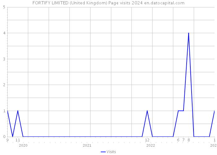 FORTIFY LIMITED (United Kingdom) Page visits 2024 