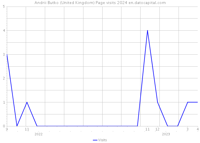 Andrii Butko (United Kingdom) Page visits 2024 