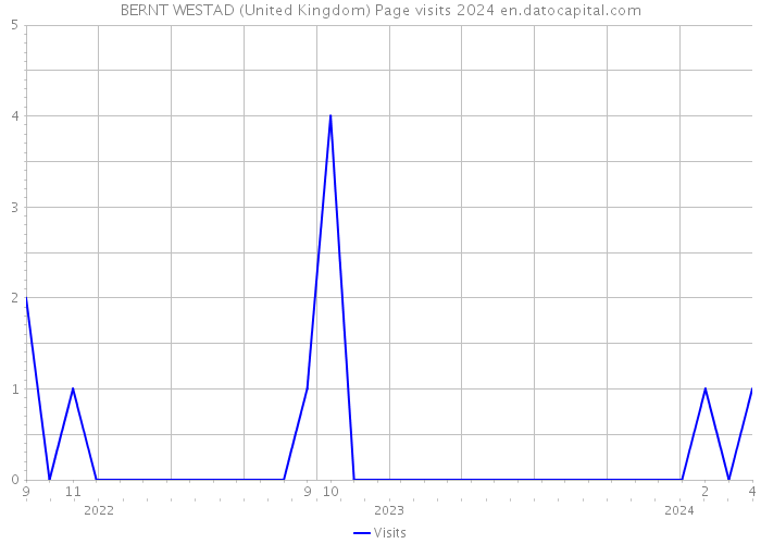 BERNT WESTAD (United Kingdom) Page visits 2024 