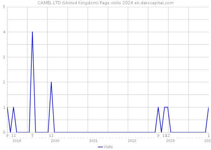 CAMEL LTD (United Kingdom) Page visits 2024 