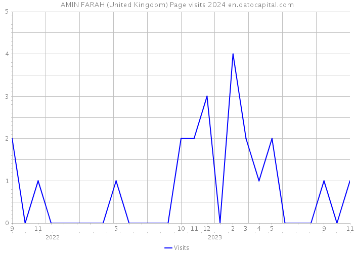 AMIN FARAH (United Kingdom) Page visits 2024 