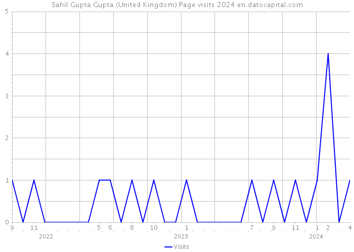 Sahil Gupta Gupta (United Kingdom) Page visits 2024 