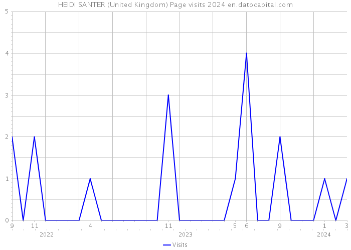 HEIDI SANTER (United Kingdom) Page visits 2024 