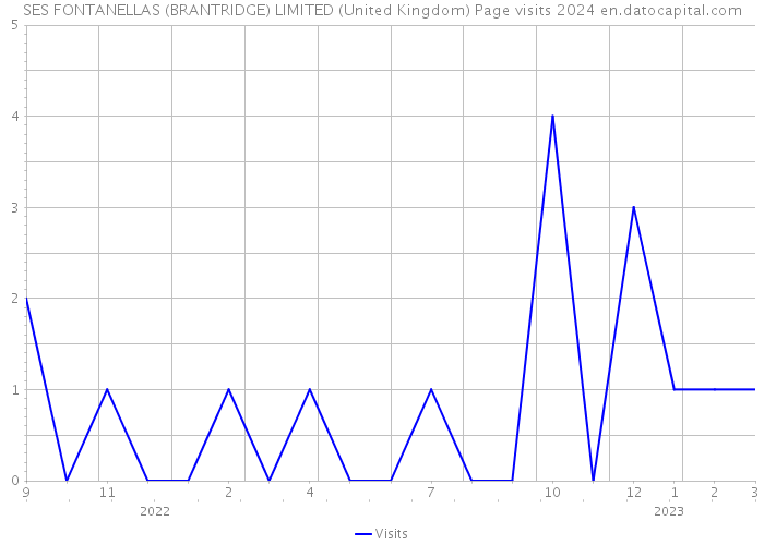 SES FONTANELLAS (BRANTRIDGE) LIMITED (United Kingdom) Page visits 2024 