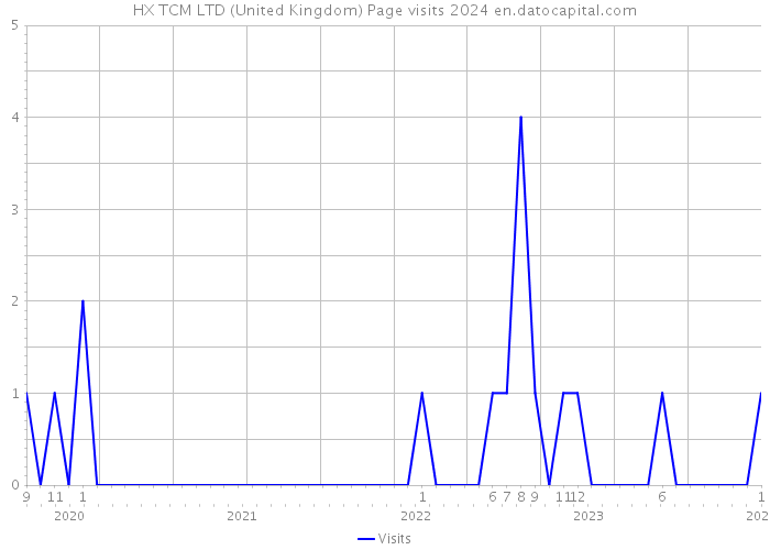 HX TCM LTD (United Kingdom) Page visits 2024 