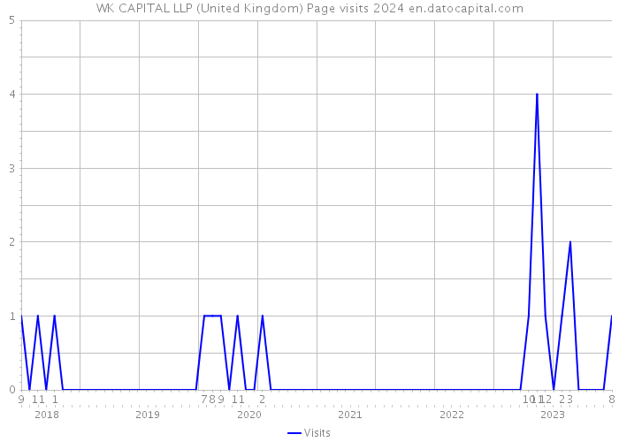 WK CAPITAL LLP (United Kingdom) Page visits 2024 