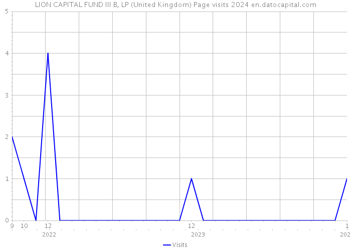 LION CAPITAL FUND III B, LP (United Kingdom) Page visits 2024 