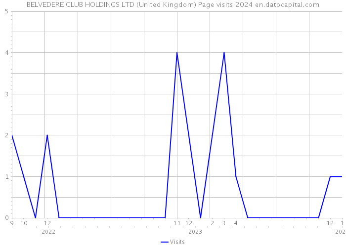 BELVEDERE CLUB HOLDINGS LTD (United Kingdom) Page visits 2024 