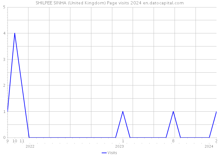 SHILPEE SINHA (United Kingdom) Page visits 2024 