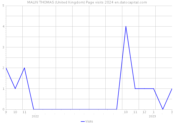 MALIN THOMAS (United Kingdom) Page visits 2024 