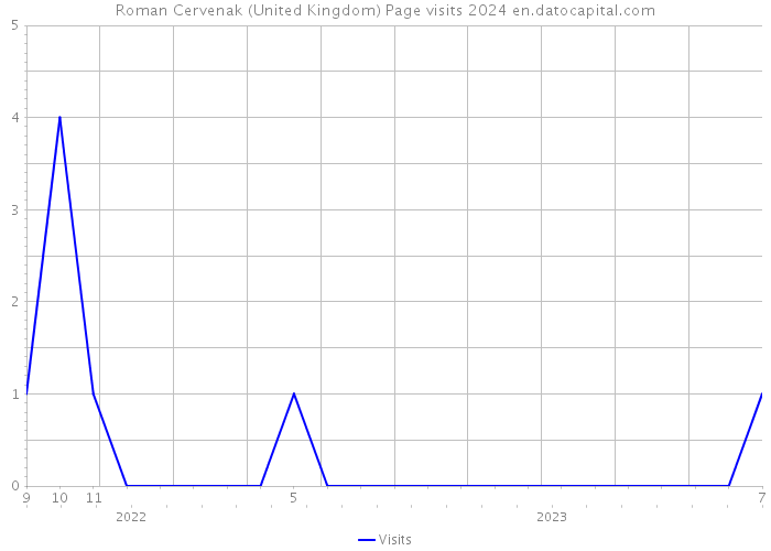 Roman Cervenak (United Kingdom) Page visits 2024 