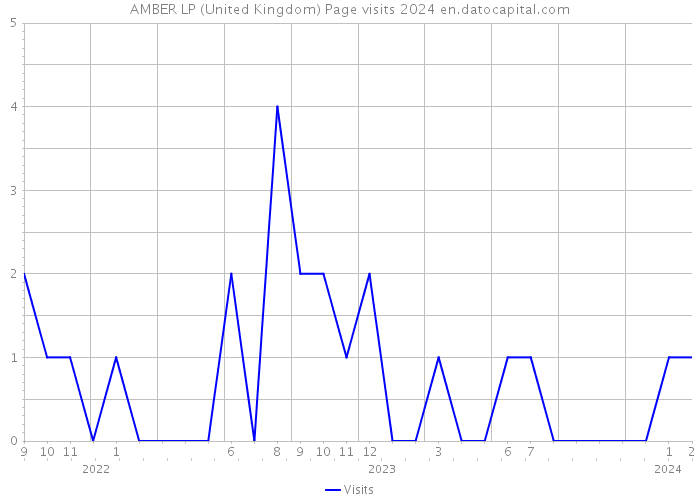 AMBER LP (United Kingdom) Page visits 2024 