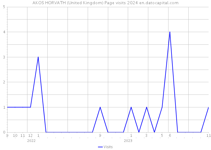 AKOS HORVATH (United Kingdom) Page visits 2024 