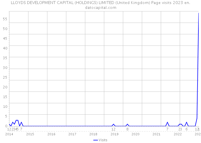 LLOYDS DEVELOPMENT CAPITAL (HOLDINGS) LIMITED (United Kingdom) Page visits 2023 
