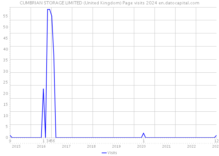 CUMBRIAN STORAGE LIMITED (United Kingdom) Page visits 2024 
