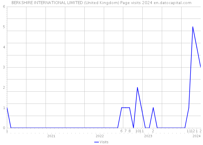 BERKSHIRE INTERNATIONAL LIMITED (United Kingdom) Page visits 2024 