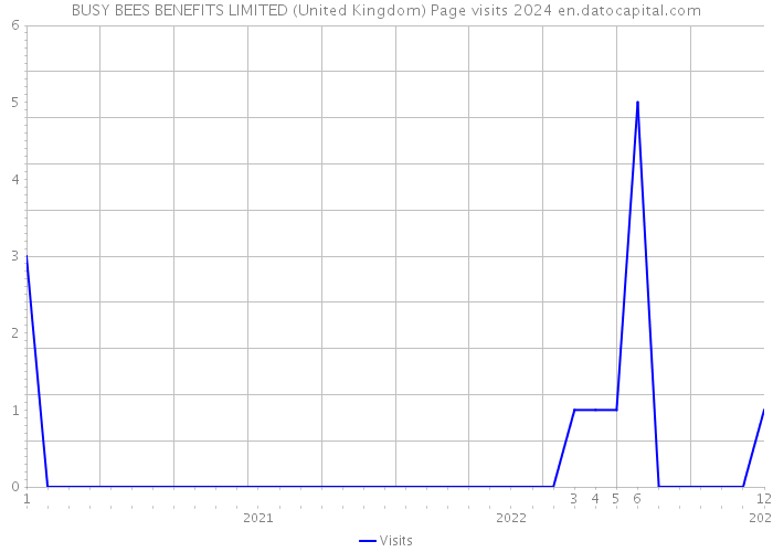 BUSY BEES BENEFITS LIMITED (United Kingdom) Page visits 2024 