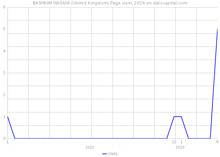 BASHKIM HASANI (United Kingdom) Page visits 2024 