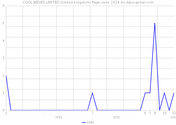 COOL JEEVES LIMITED (United Kingdom) Page visits 2024 