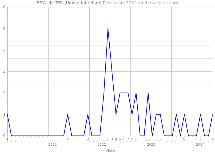 FEM LIMITED (United Kingdom) Page visits 2024 