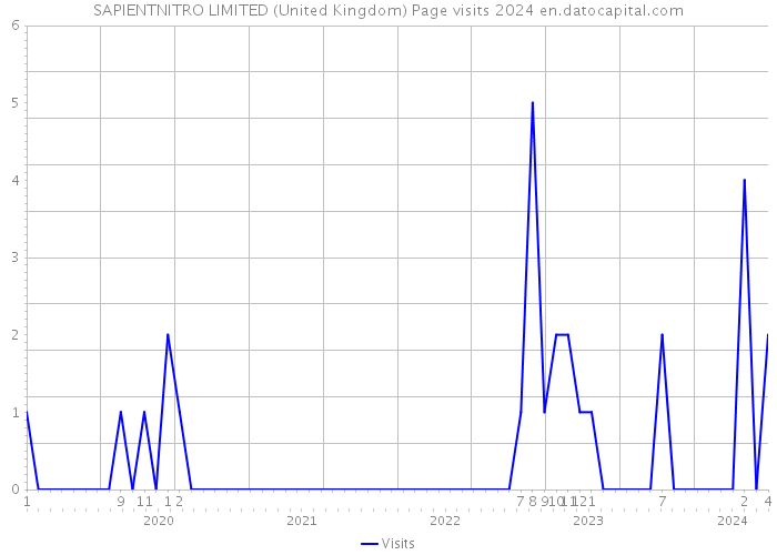 SAPIENTNITRO LIMITED (United Kingdom) Page visits 2024 