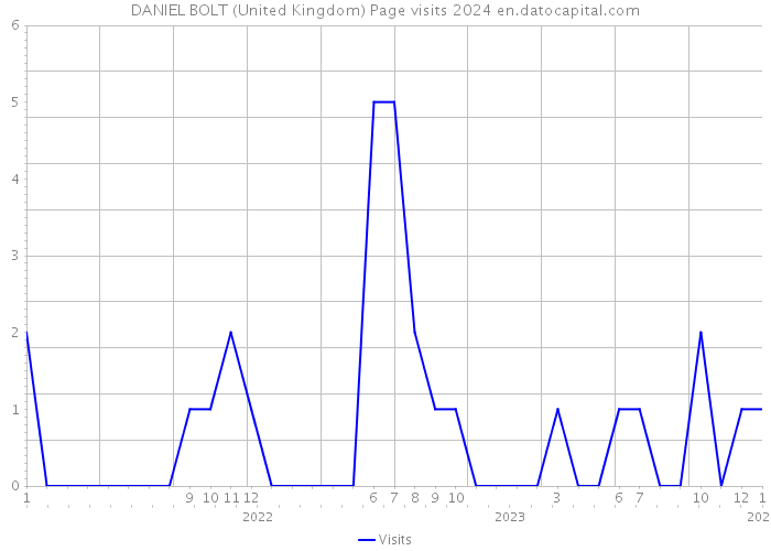 DANIEL BOLT (United Kingdom) Page visits 2024 
