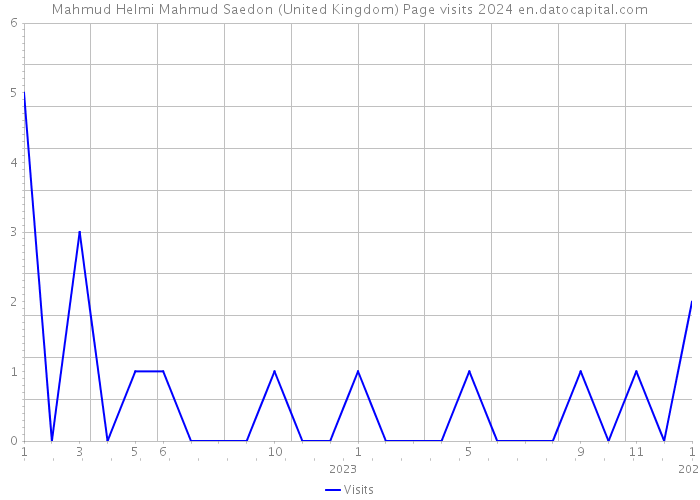 Mahmud Helmi Mahmud Saedon (United Kingdom) Page visits 2024 
