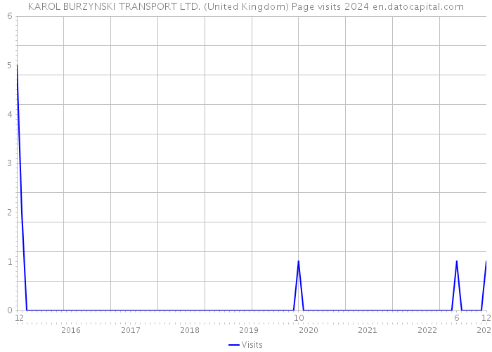 KAROL BURZYNSKI TRANSPORT LTD. (United Kingdom) Page visits 2024 