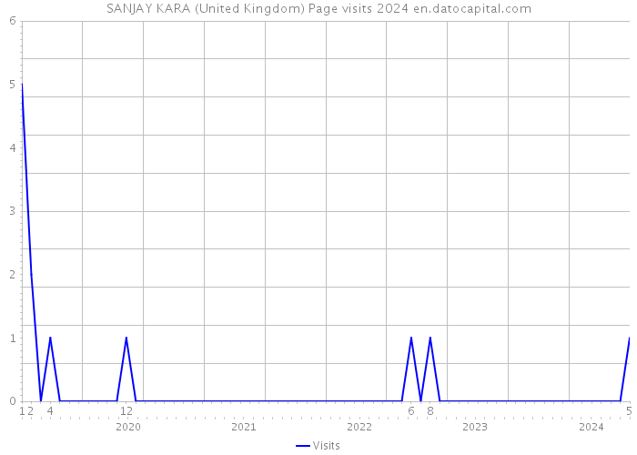 SANJAY KARA (United Kingdom) Page visits 2024 