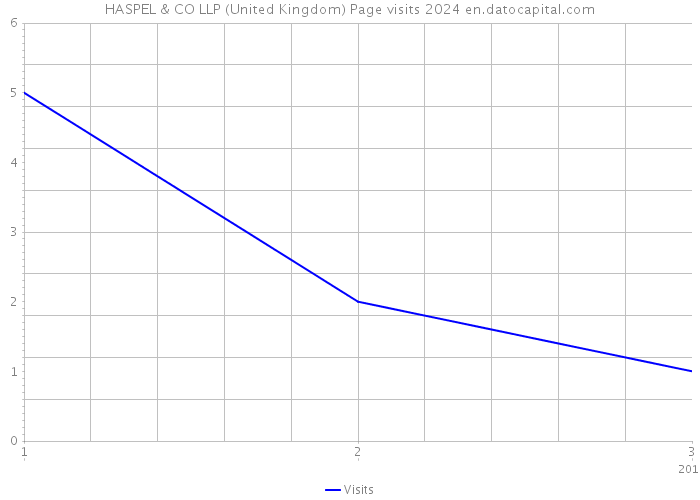 HASPEL & CO LLP (United Kingdom) Page visits 2024 