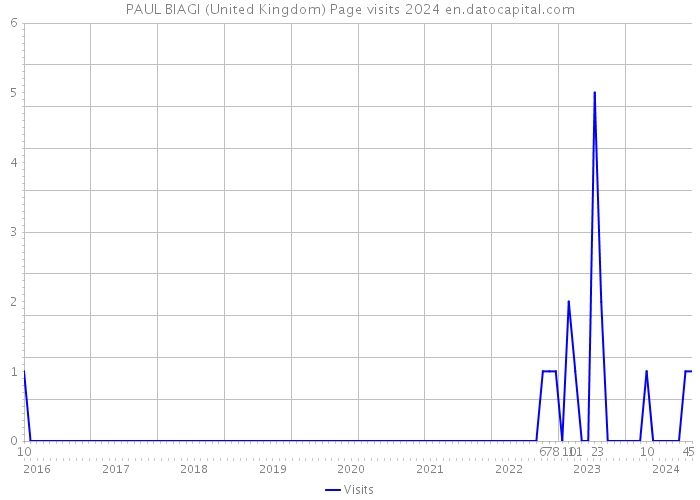 PAUL BIAGI (United Kingdom) Page visits 2024 