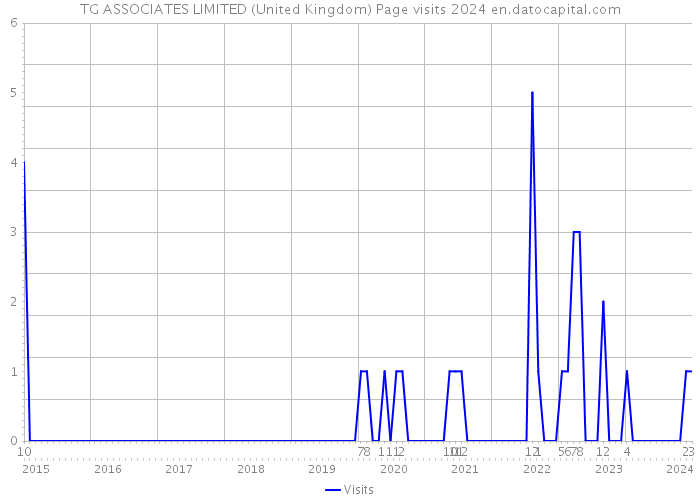 TG ASSOCIATES LIMITED (United Kingdom) Page visits 2024 