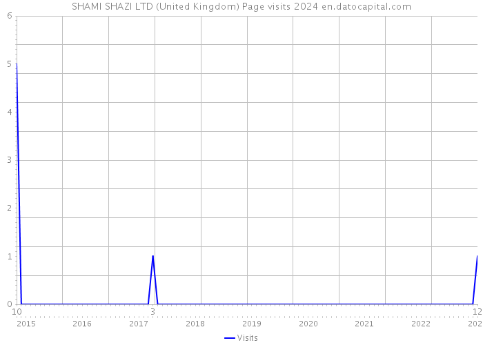SHAMI SHAZI LTD (United Kingdom) Page visits 2024 