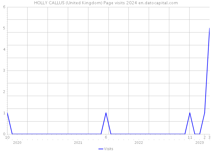 HOLLY CALLUS (United Kingdom) Page visits 2024 