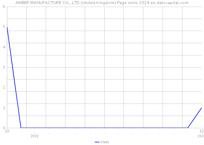 AMBER MANUFACTURE CO., LTD (United Kingdom) Page visits 2024 